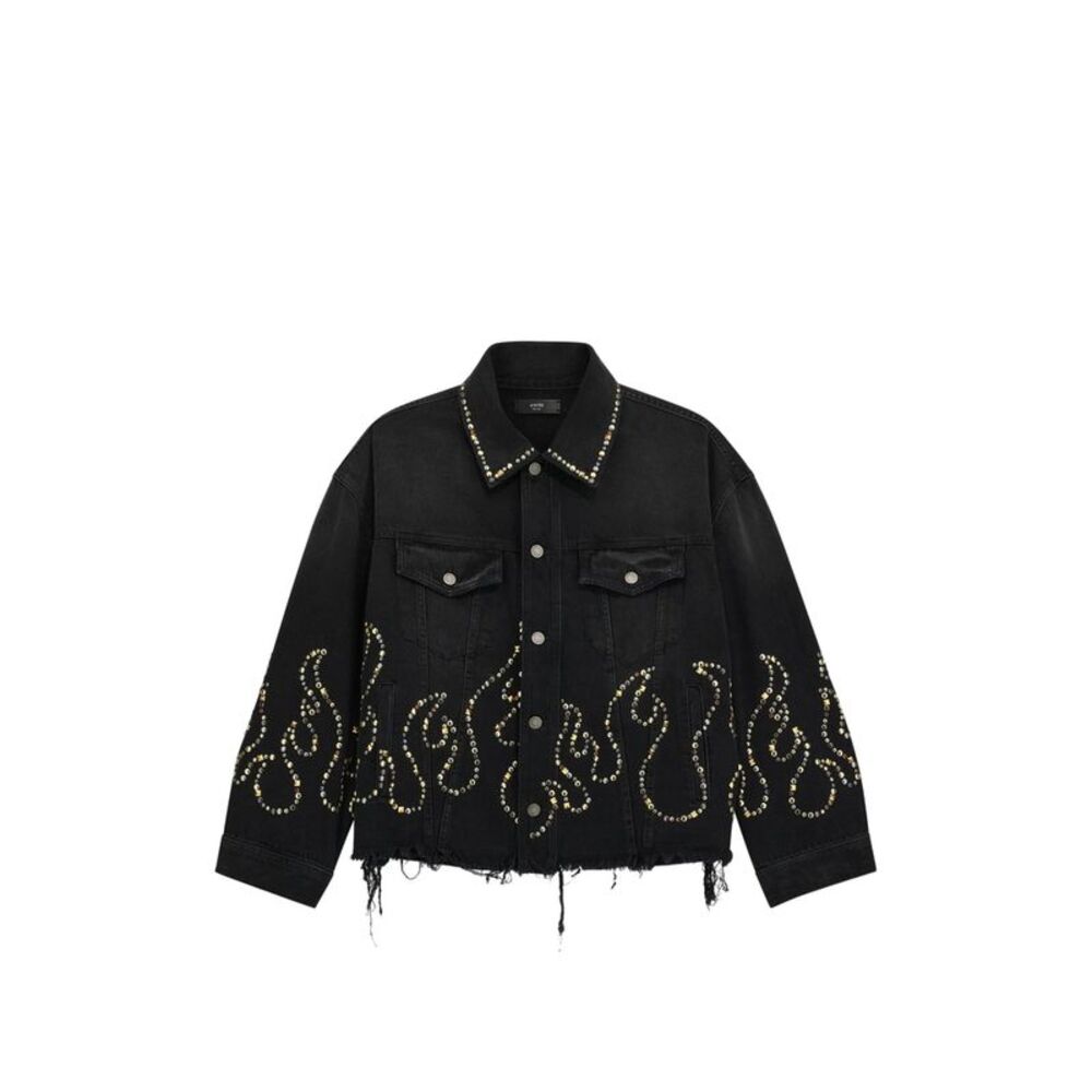 Amiri Black Jackets - Denim Jackets Men